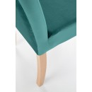 Стул HALMAR CLARION Monolith 37 зеленый/дуб медовый